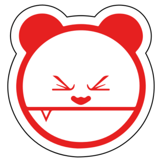 Mad Panda Sticker (Red)